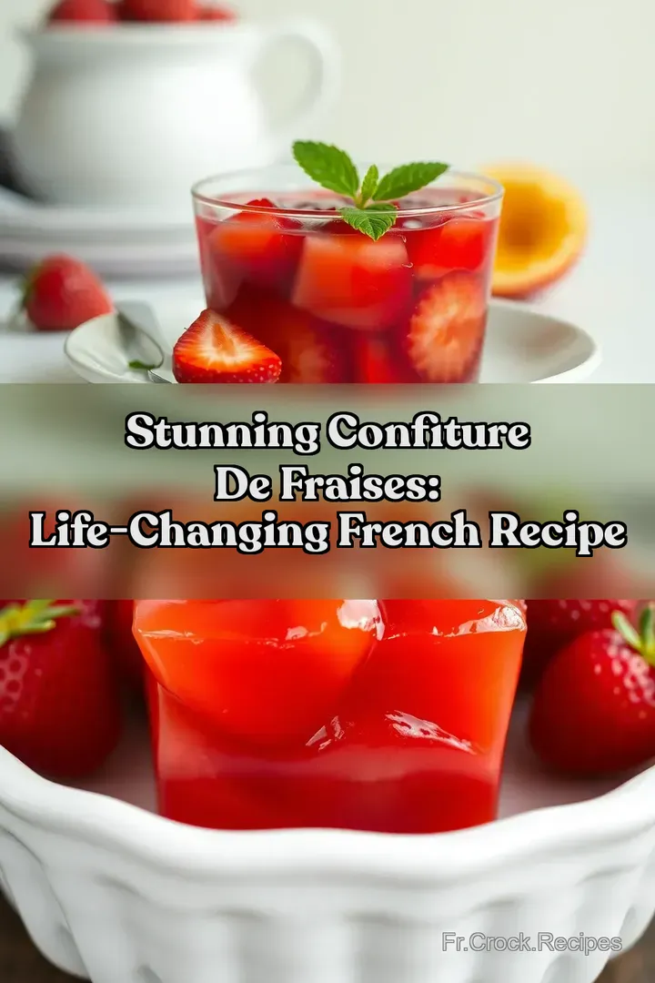 Stunning Confiture de Fraises: Life-Changing French Recipe