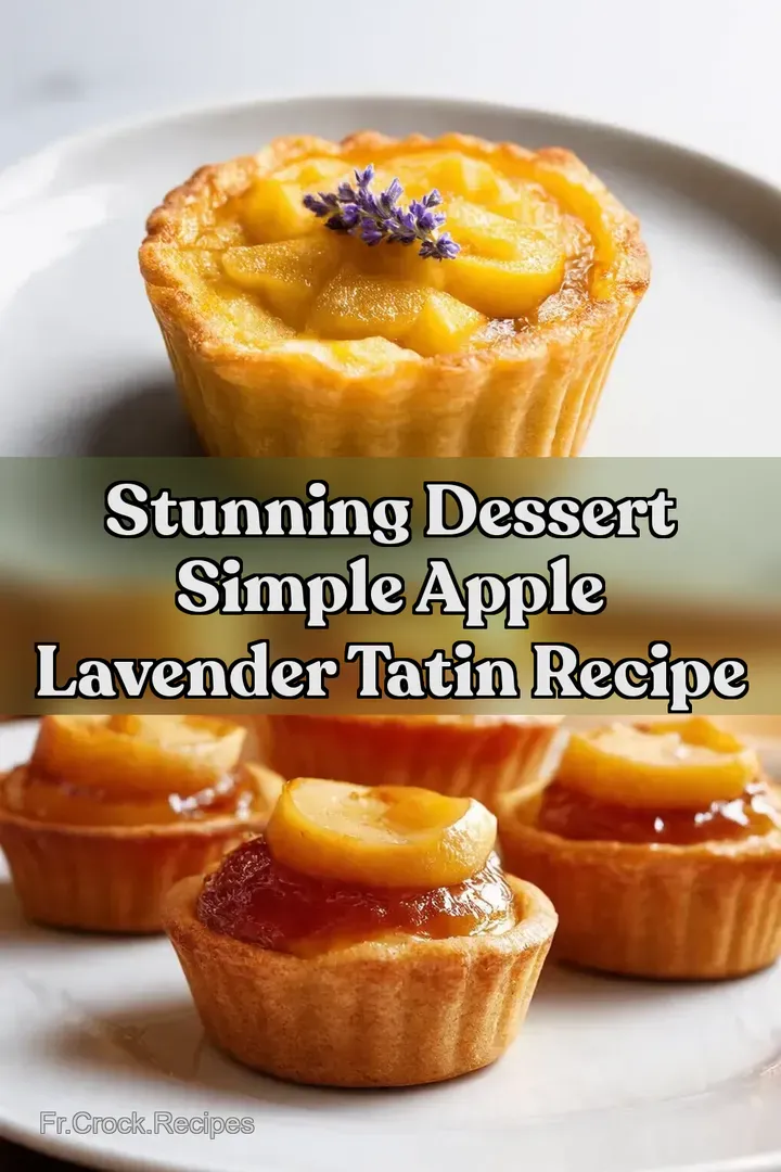 Stunning Dessert Simple Apple Lavender Tatin Recipe