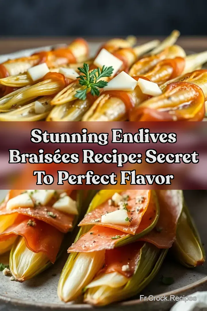 Stunning Endives Brais&eacute;es Recipe: Secret to Perfect Flavor