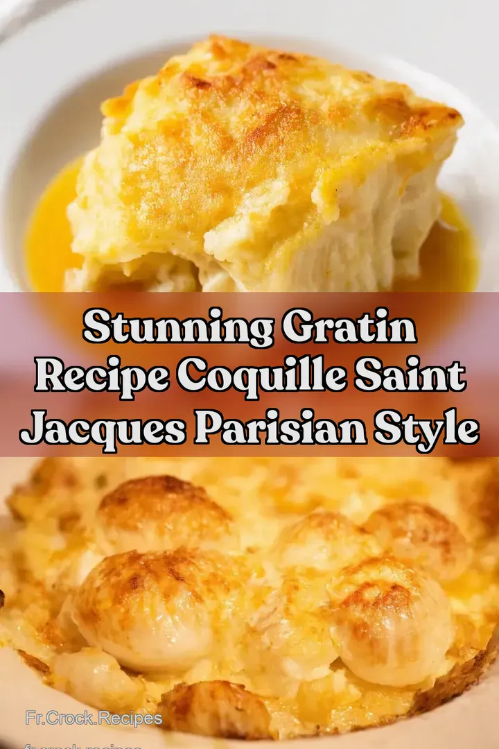 Stunning Gratin Recipe Coquille Saint Jacques Parisian Style