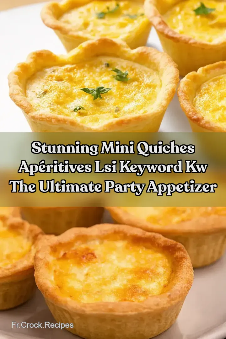 Stunning Mini Quiches Ap&eacute;ritives LSI Keyword kw The Ultimate Party Appetizer