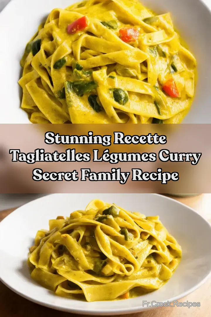 Stunning Recette Tagliatelles L&eacute;gumes Curry Secret Family Recipe