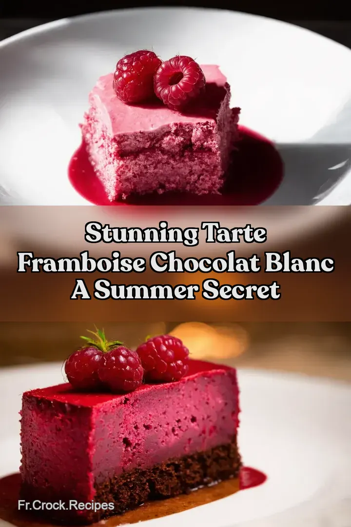 Stunning Tarte Framboise Chocolat Blanc A Summer Secret