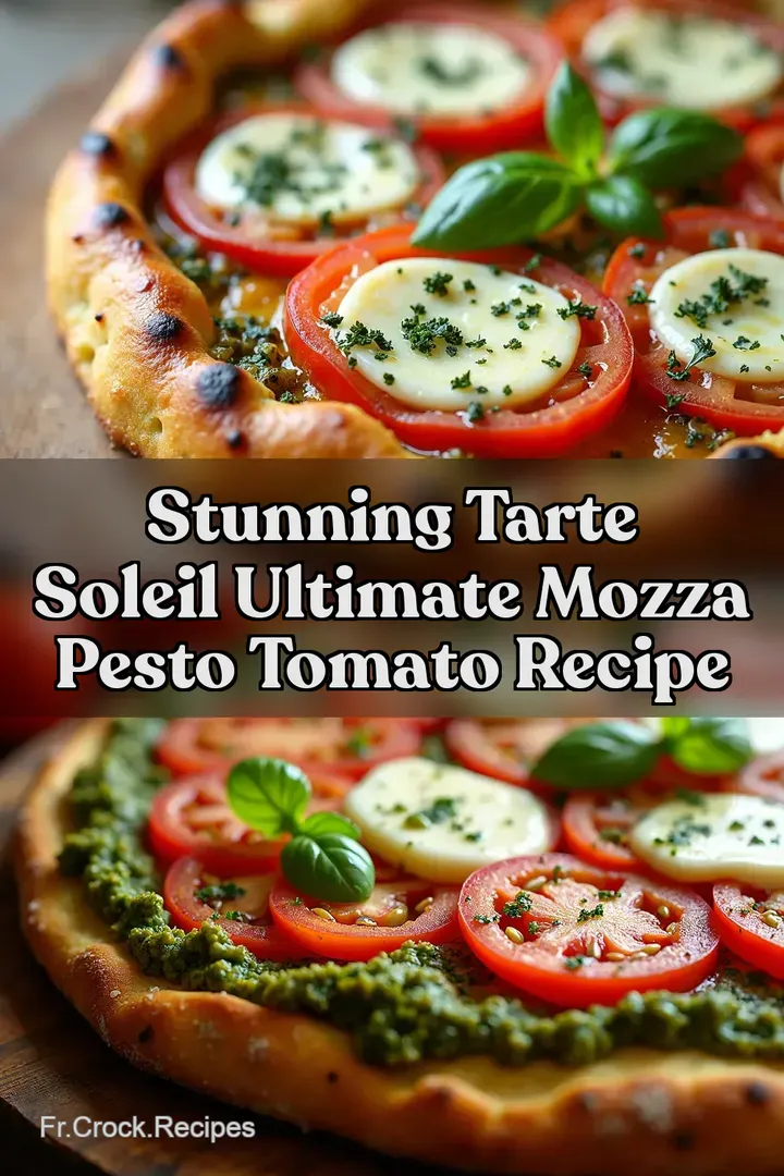 Stunning Tarte Soleil Ultimate Mozza Pesto Tomato Recipe