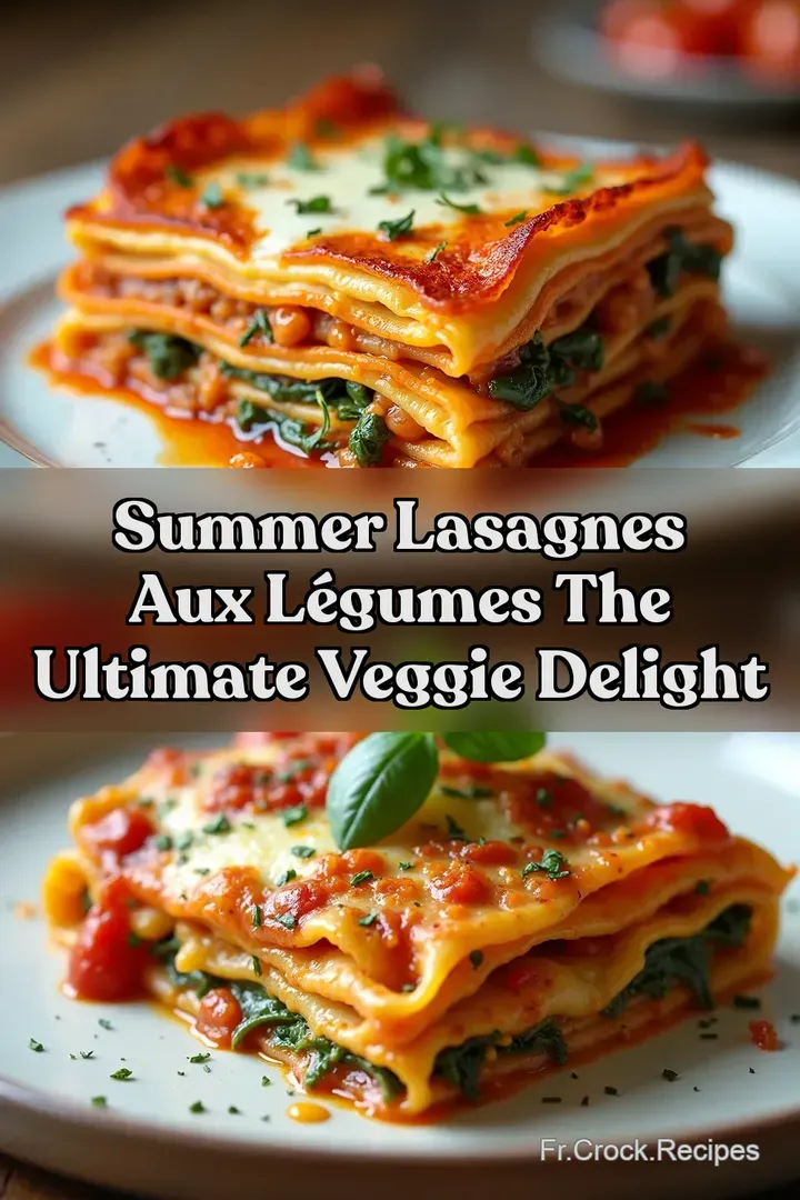 Summer Lasagnes aux l&eacute;gumes The Ultimate veggie delight