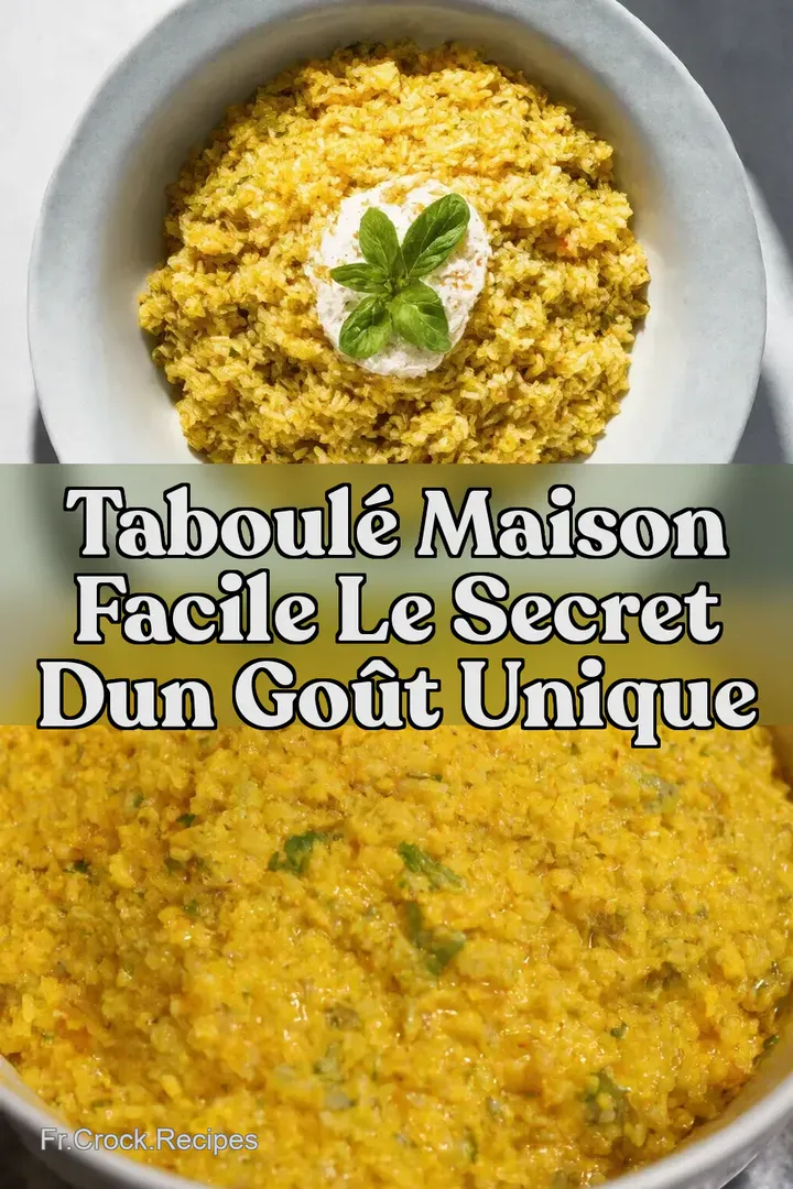 Taboul&eacute; Maison Facile Le Secret dun Go&ucirc;t Unique