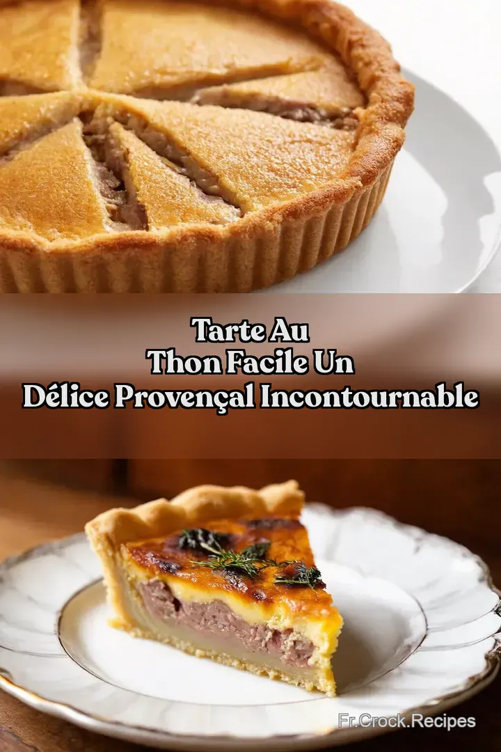 Tarte au Thon Facile Un d&eacute;lice Proven&ccedil;al Incontournable