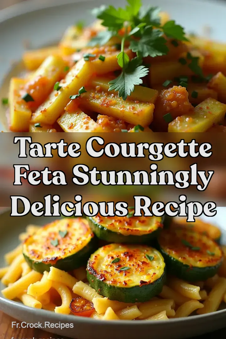 Tarte Courgette Feta Stunningly Delicious Recipe