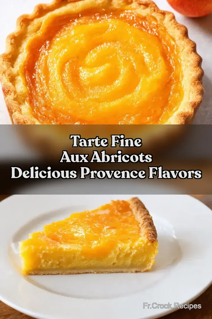 Tarte Fine Aux Abricots Delicious Provence Flavors