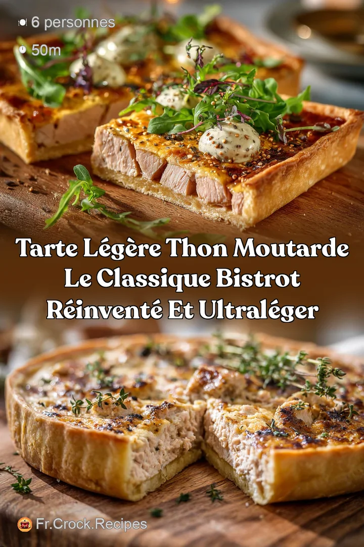 Tarte L&eacute;g&egrave;re Thon Moutarde Le Classique Bistrot R&eacute;invent&eacute; et UltraL&eacute;ger