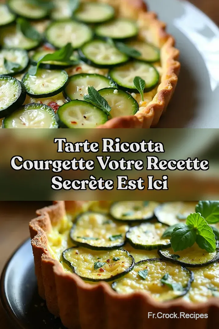 Tarte Ricotta Courgette Votre Recette Secr&egrave;te est Ici