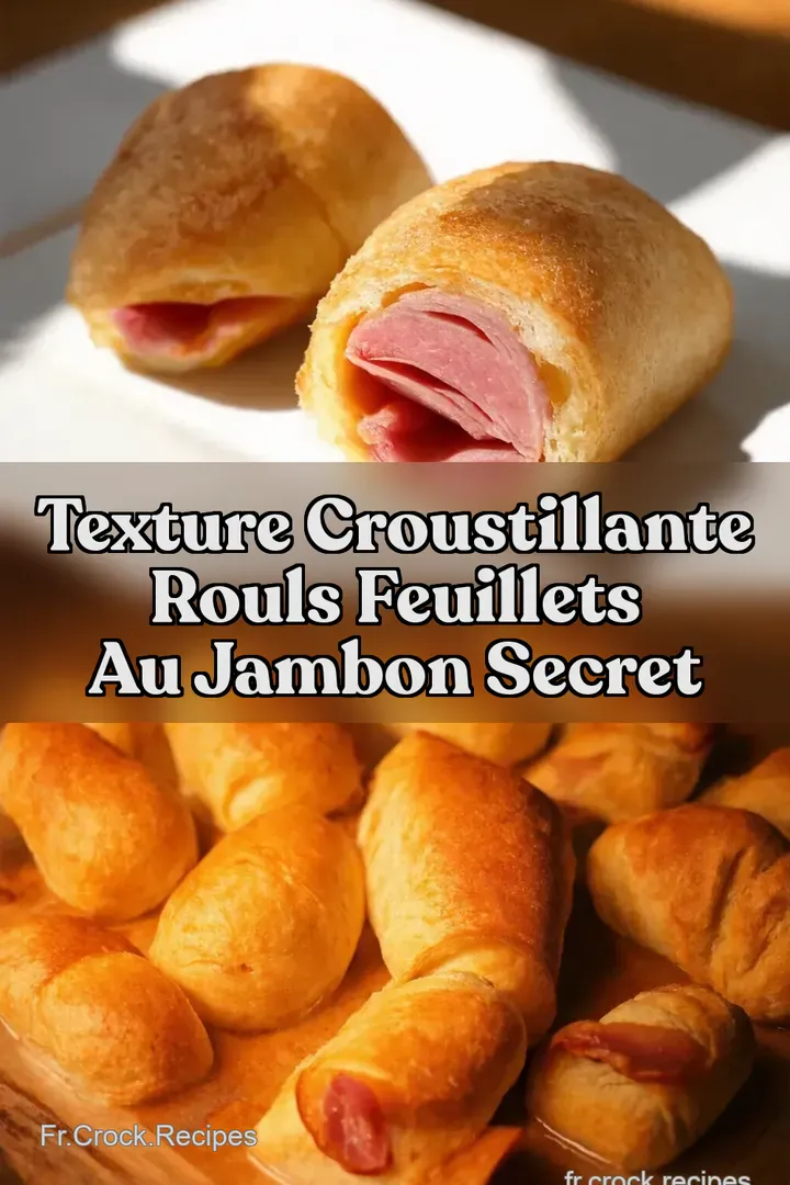 Texture Croustillante Rouls Feuillets au Jambon Secret