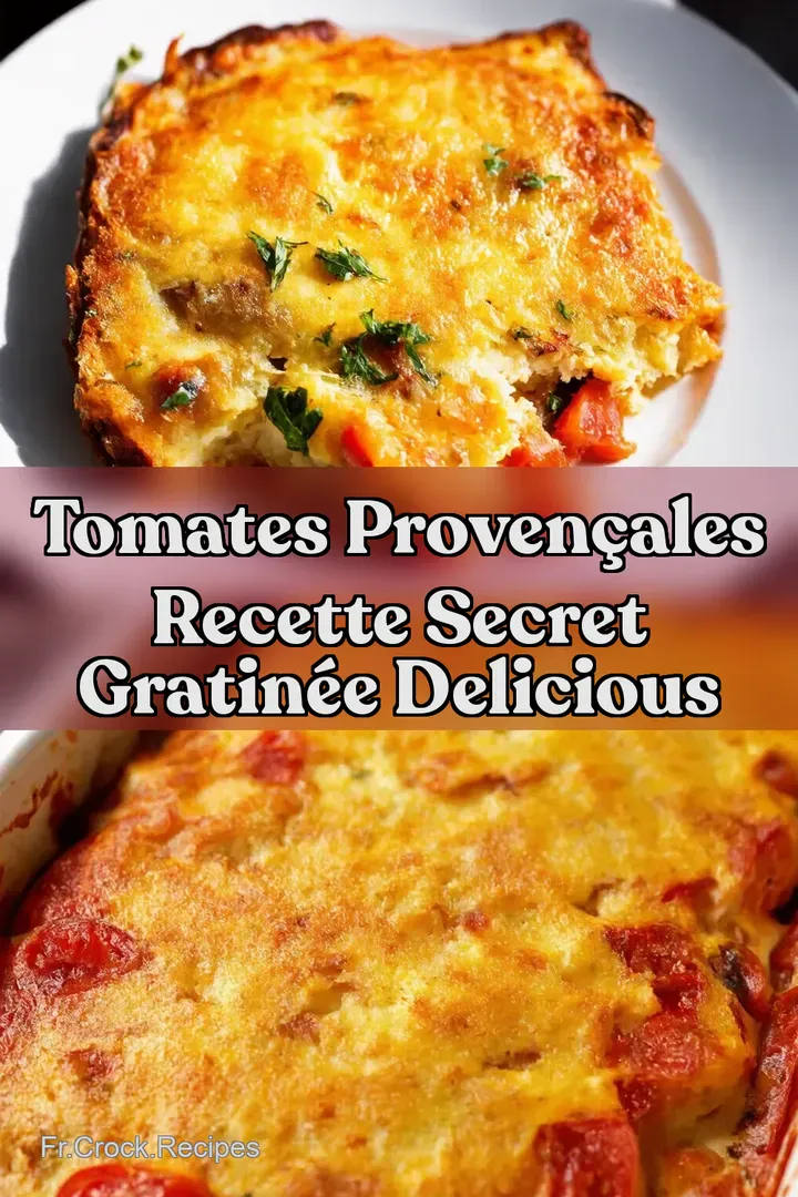 Tomates Proven&ccedil;ales Recette Secret Gratin&eacute;e Delicious