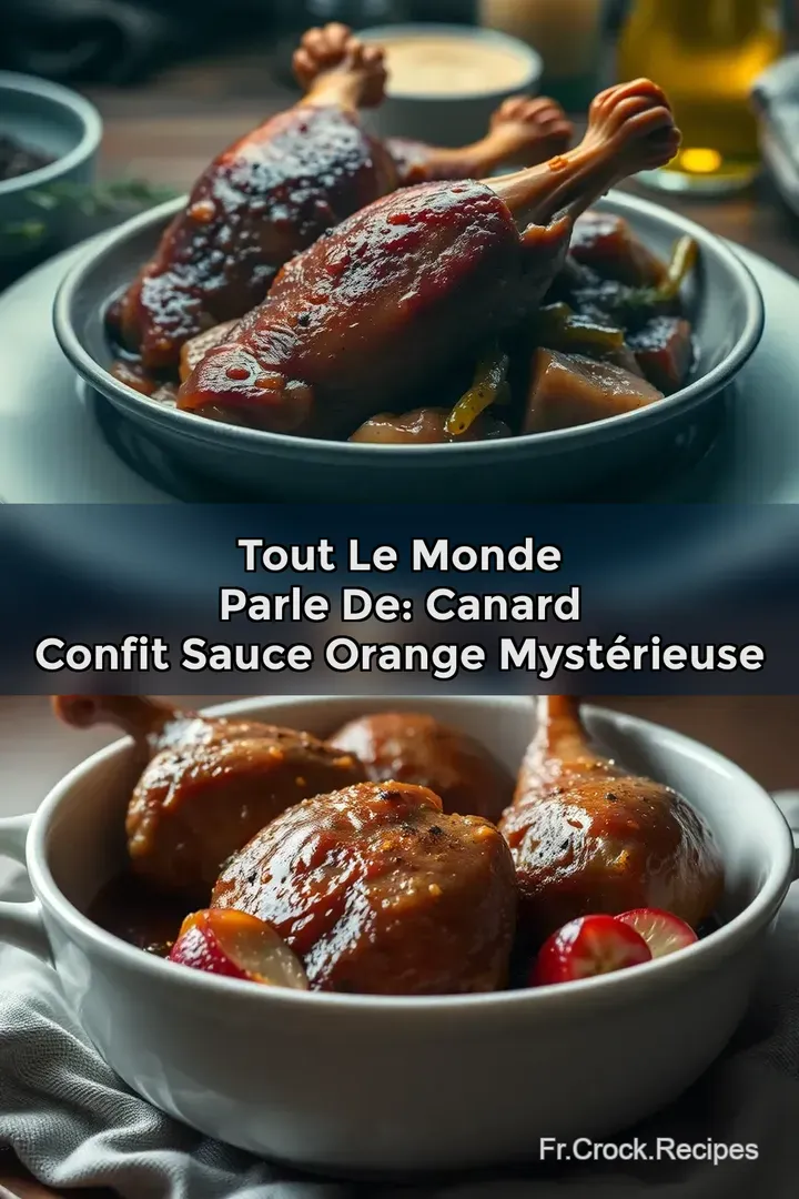 Tout le monde parle de: Canard Confit Sauce Orange Myst&eacute;rieuse