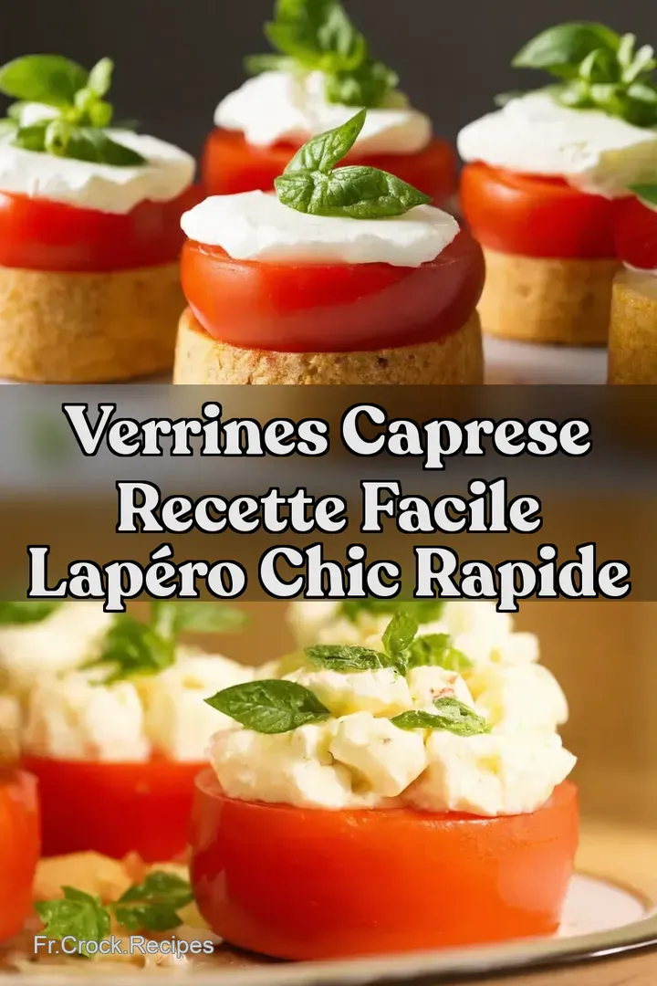 Verrines Caprese Recette Facile LAp&eacute;ro Chic Rapide
