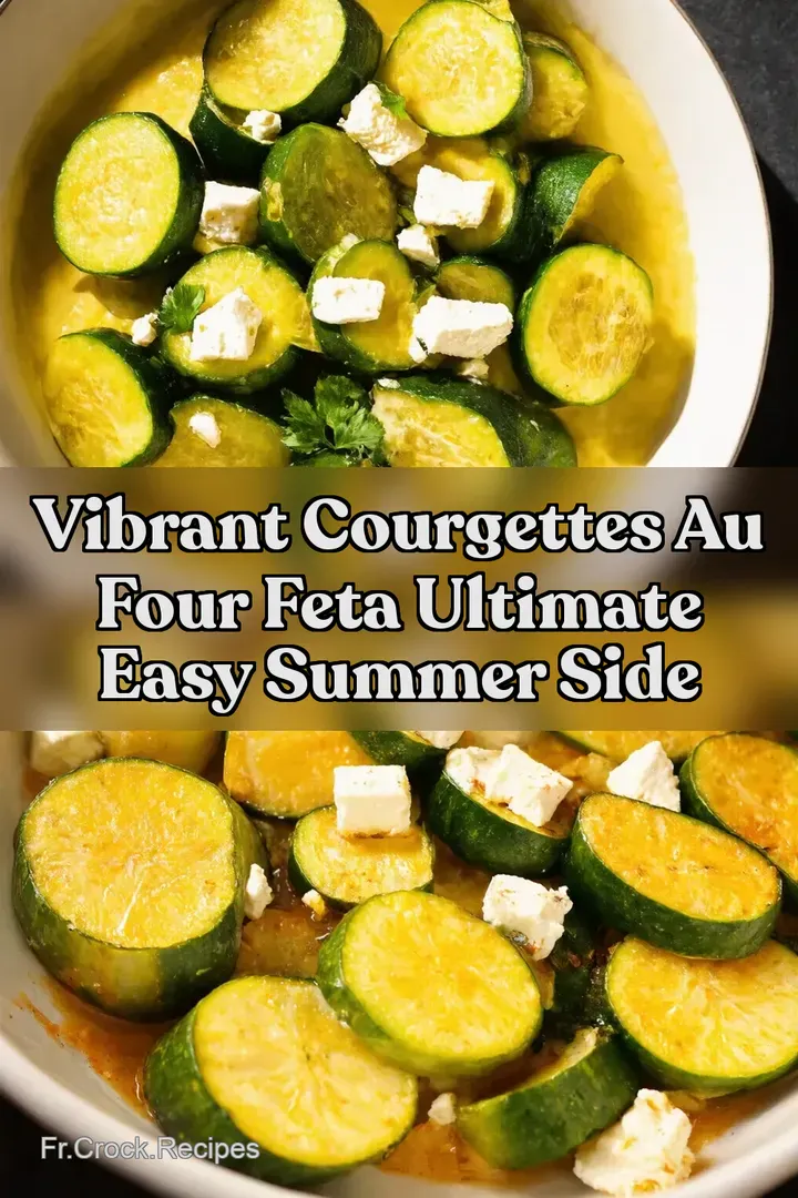Vibrant Courgettes au Four Feta Ultimate Easy Summer Side