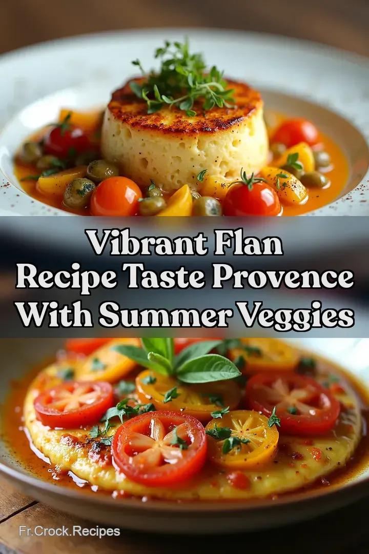 Vibrant Flan Recipe Taste Provence With Summer Veggies