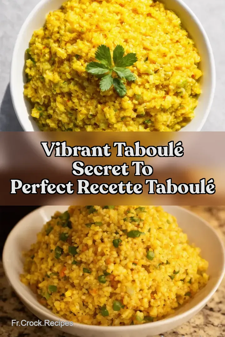 Vibrant Taboul&eacute; Secret to Perfect Recette Taboul&eacute;