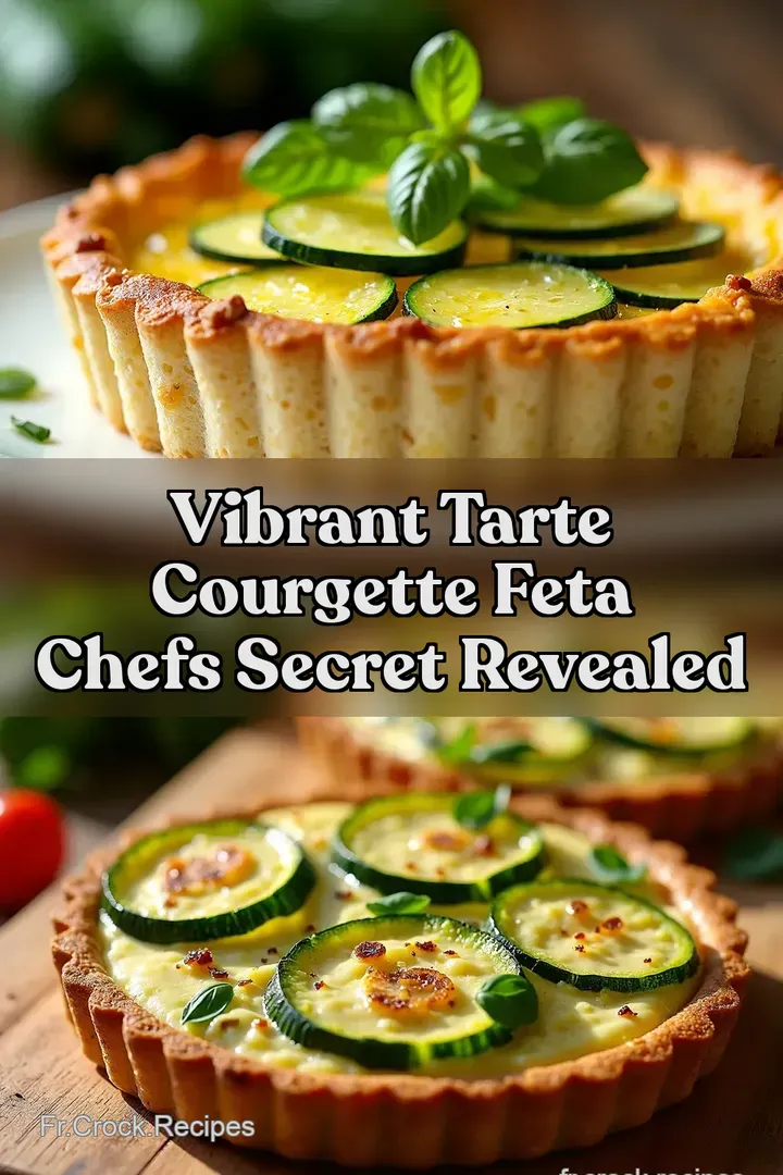 Vibrant Tarte Courgette Feta Chefs Secret Revealed