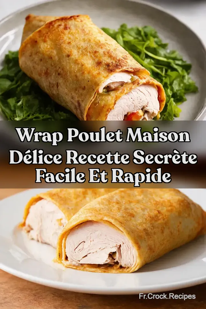 Wrap Poulet Maison D&eacute;lice Recette Secr&egrave;te Facile et Rapide