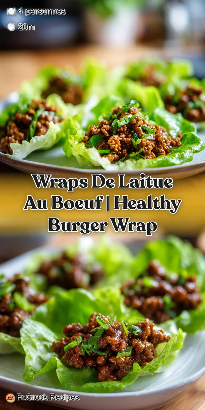 Close-up of juicy, seasoned beef filling tucked into a vibrant lettuce leaf, garnished with toasted sesame seeds.