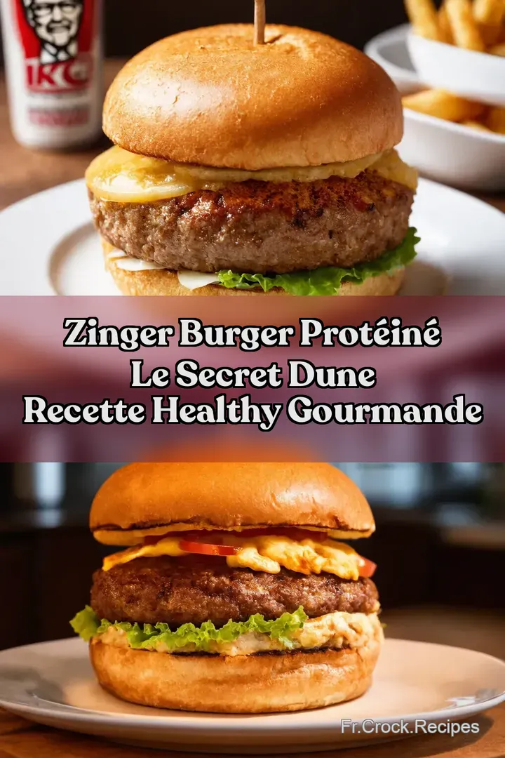 Zinger Burger Prot&eacute;in&eacute; Le Secret dune Recette Healthy Gourmande