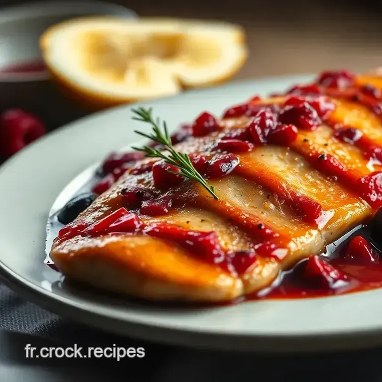 Aiguillette de Canard R&ocirc;tie &agrave; la Sauce aux Fruits Rouges