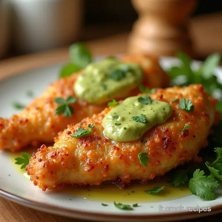 Ailes De Poulet &Agrave; La Moutarde Et Aux Herbes &Agrave; La Friteuse &Agrave; Air presentation