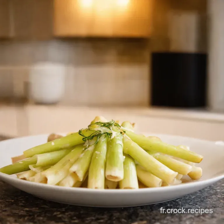 Asperges Blanches &Agrave; La Cr&egrave;me La Recette De Saison presentation