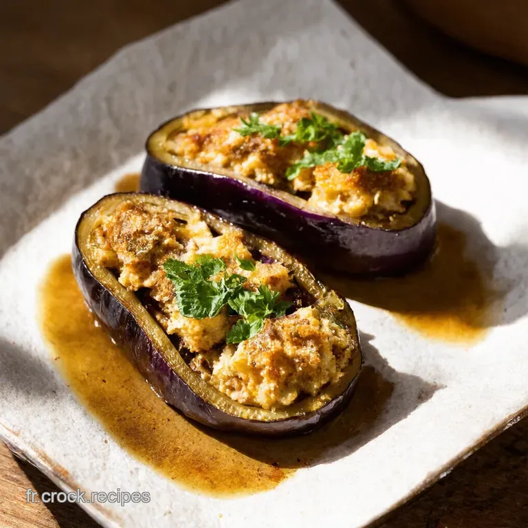 Aubergines Farcies &agrave; la M&eacute;diterran&eacute;enne
