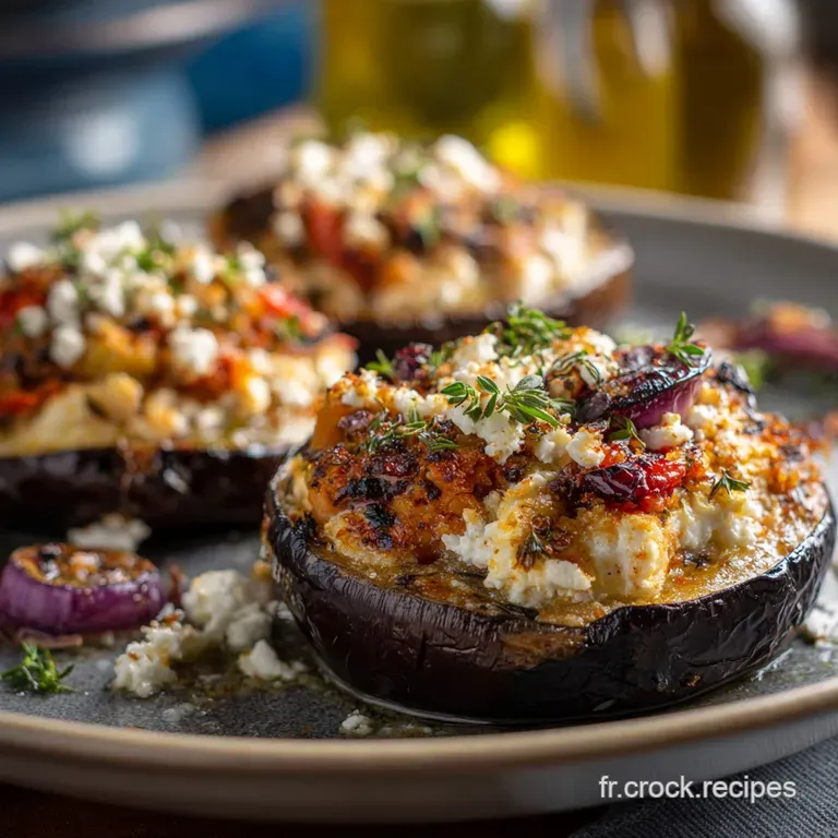 Aubergines Farcies V&eacute;g&eacute;tariennes La Meilleure Recette Au Four presentation