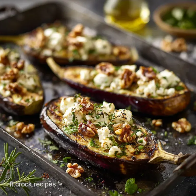 Aubergines farcies v&eacute;g&eacute;tariennes la meilleure recette au four