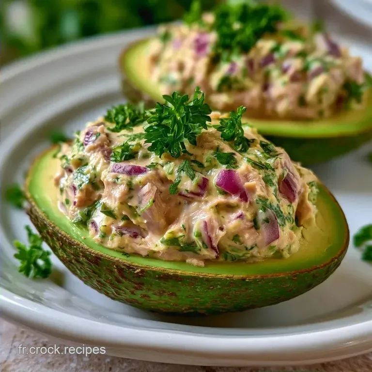 Avocat Farci Au Thon au Yaourt Grec