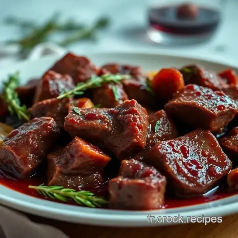 Basses C&ocirc;tes Brais&eacute;es au Vin Rouge