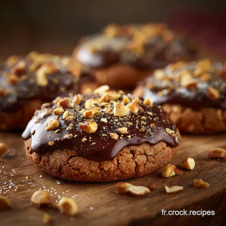 Biscuits nids chocolat et noisettes Les Nids de D&eacute;lices au c&oelig;ur fondant