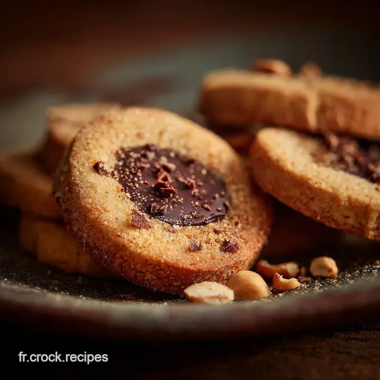Biscuits nids aux noisettes et chocolat la recette sabl&eacute; fondante et facile