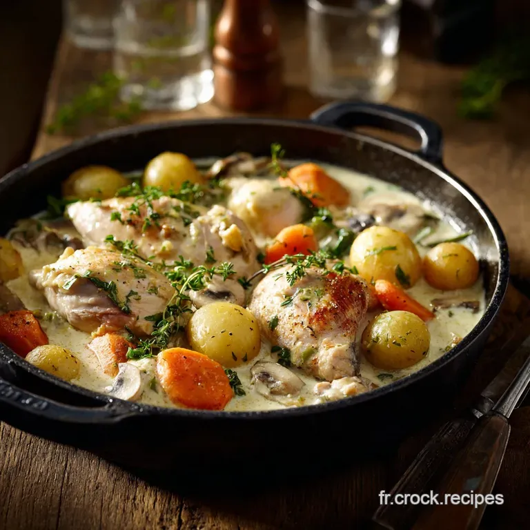 Blanquette De Poulet L&eacute;g&egrave;re Velout&eacute;e Facile Et Fa&ccedil;on Grandm&egrave;re presentation