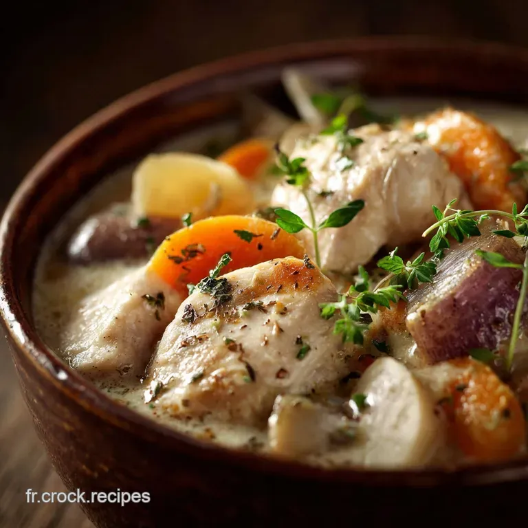 Blanquette de Poulet L&eacute;g&egrave;re Velout&eacute;e Facile et Fa&ccedil;on GrandM&egrave;re