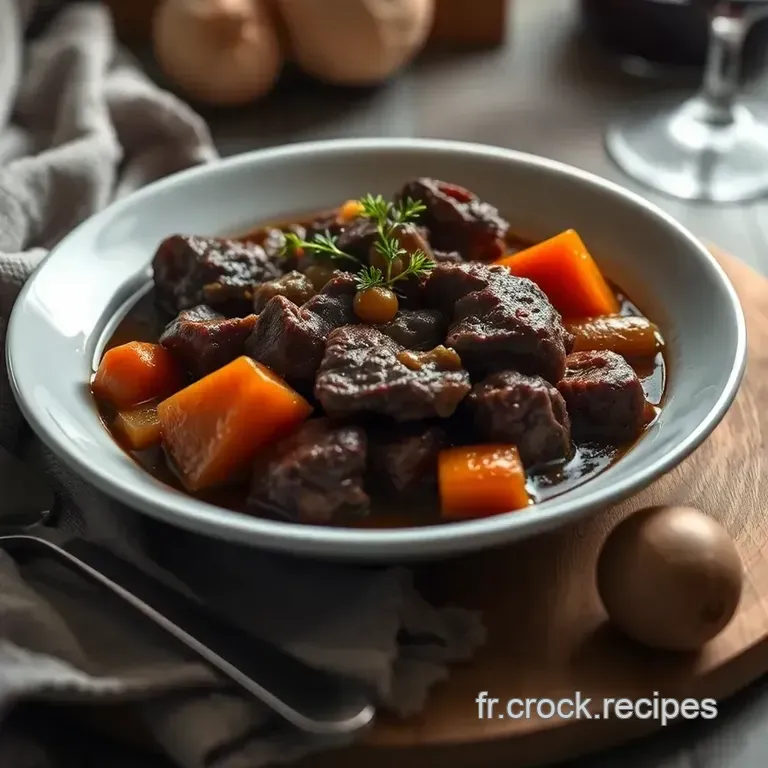 Boeuf Bourguignon &ndash; Le Plat R&eacute;confortant De La Bourgogne presentation