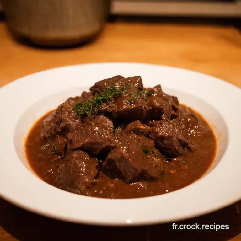 Boeuf Bourguignon Traditionnel La Recette De Grandm&egrave;re presentation