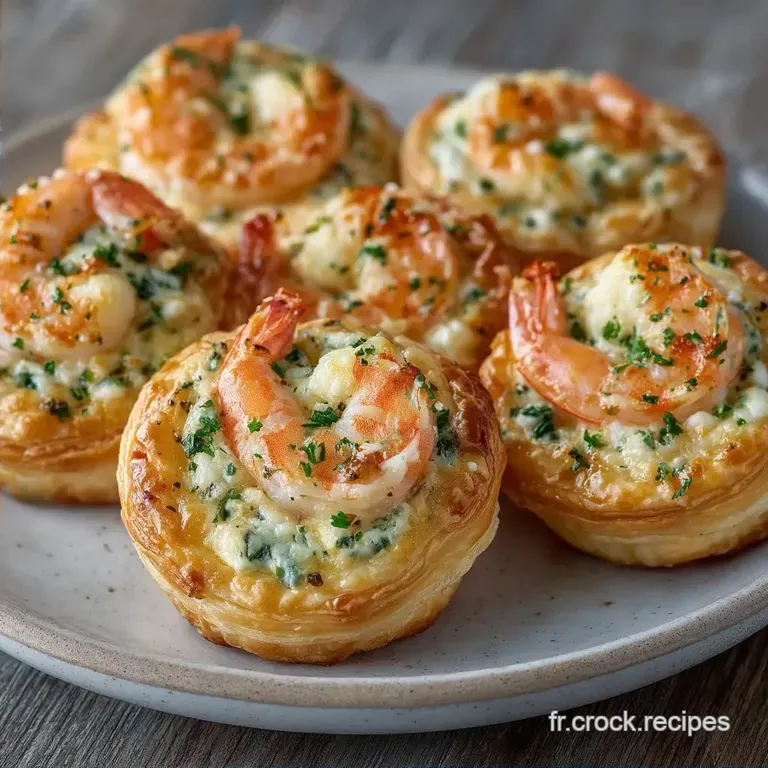 Bouch&eacute;es Feuillet&eacute;es Crevettes: C&oelig;ur Fondant