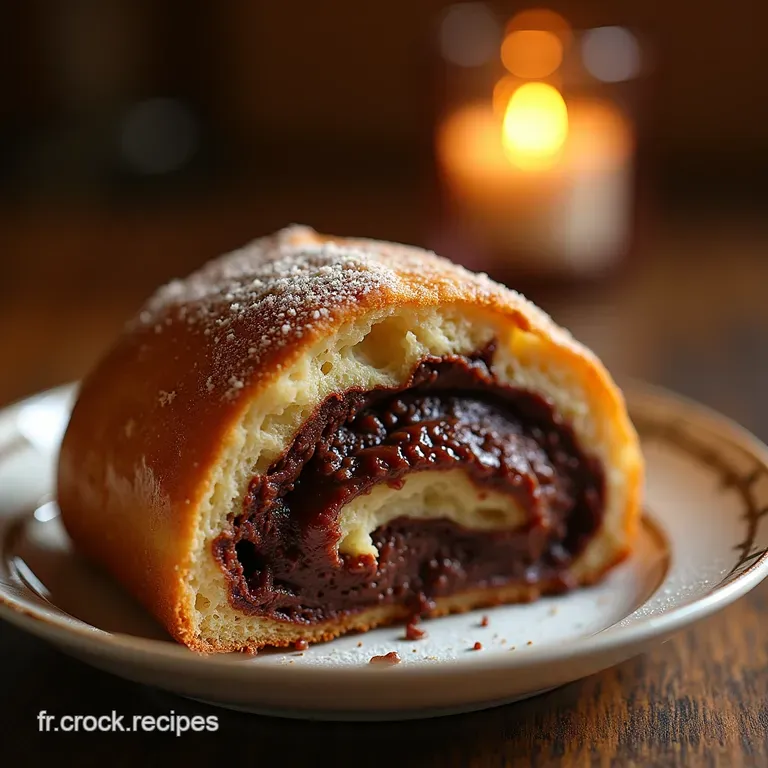 La Brioche Moelleuse Au Chocolat Noir Et Pralin&eacute; Croustillant presentation