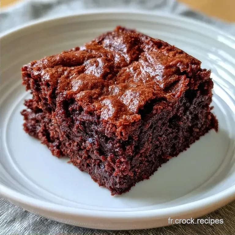Brownie Chocolat Courgette: Moelleux et Sant&eacute;