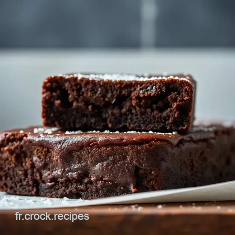 Brownies Fondants au Chocolat Fa&ccedil;on Bistrot