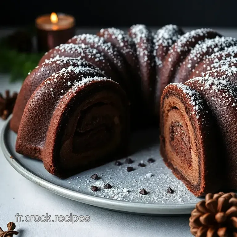 B&ucirc;che De No&euml;l Traditionnelle Au Chocolat presentation