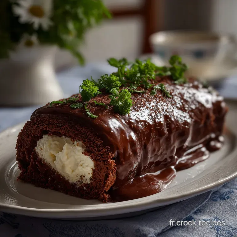 Recette de B&ucirc;che Roul&eacute;e au Chocolat Noir