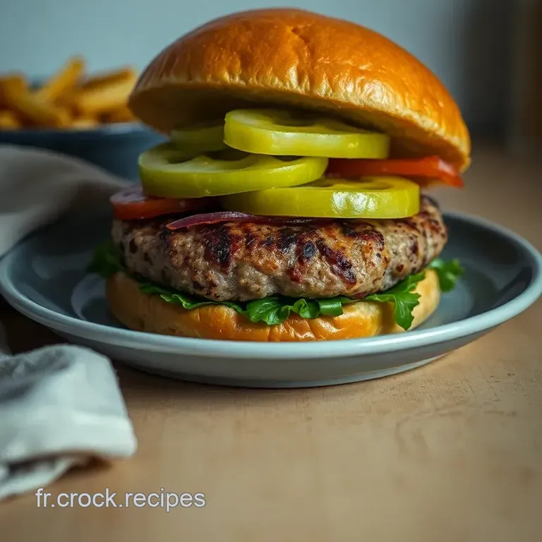 Burger De Poulet Gourmet Avec Sauce Au Yaourt Et Herbes Fra&icirc;ches presentation