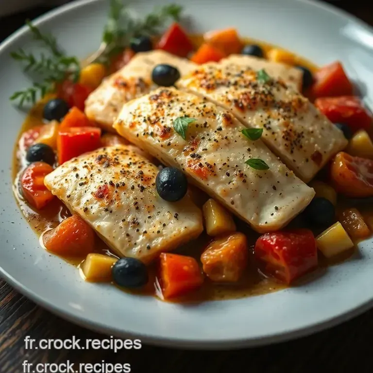 Cabillaud &Agrave; La Proven&ccedil;ale Au Four presentation