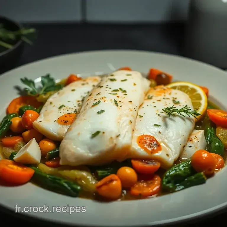 Cabillaud en Papillote aux Aromates et L&eacute;gumes Croquants