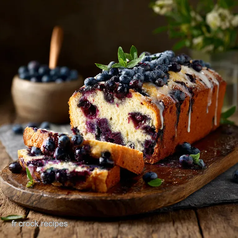Cake au Yaourt et aux Myrtilles Le Classique Infaillible L&eacute;ger et Moelleux